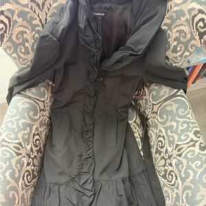 Bebe Women's Chic Black Trench Coat